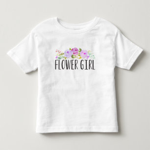 T-shirts Flor Rapariga Roxa Teia   Bridesman