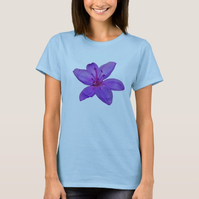 T-shirts Flor roxa (Frente)