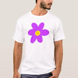 T-shirts Flor roxa grande