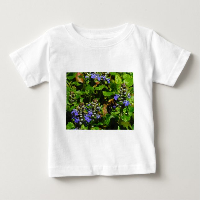 T-shirts Flor Roxo e Abelhas (Frente)