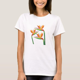 T-shirts Flor Tropical Ave do Paraíso Personalizada