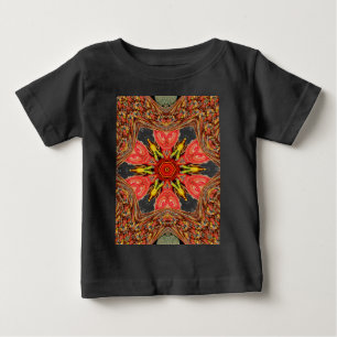 T-shirts Flora de rabisco colorida coração estrela sem cost