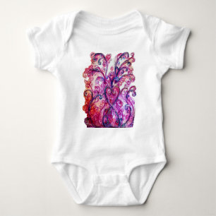 T-shirts FLORAIS CAPRICHOSOS rosa brilhante roxo branco