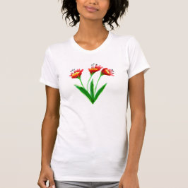 T-shirts Floral Brilhante Projetado