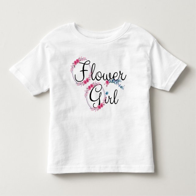 T-shirts Floral de Flower Girl (Frente)