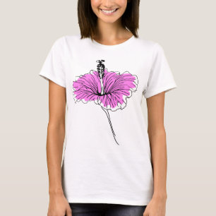 T-shirts Floral e rosa