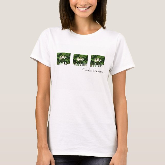 T-shirts Flores de Catalpa (Frente)