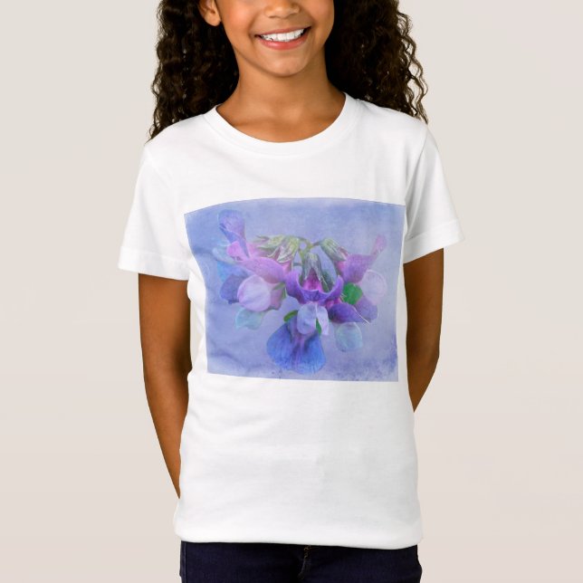 T-shirts Flores de Ervilha da Praia (Frente)