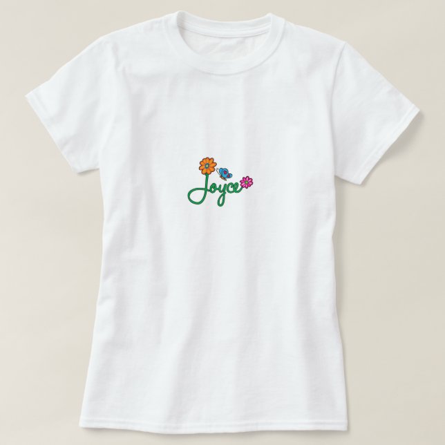 T-shirts Flores de Joyce (Frente do Design)