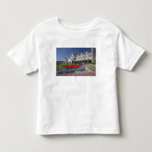 T-shirts Flores de Primavera e Estação de Trem Histórica,