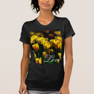 T-shirts Flores de tulipas amarelas