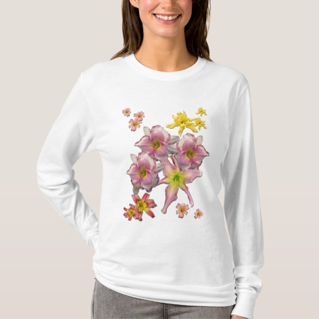 T-shirts Flores do hemerocallis (Frente)