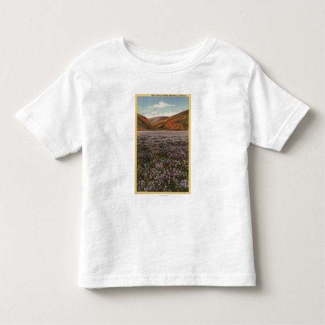 T-shirts Flores do Lupine de CaliforniaWild na flor (Frente)