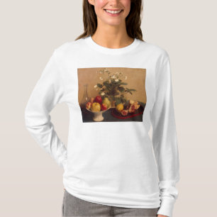 T-shirts Flores, prato com fruta e carafe, 1865