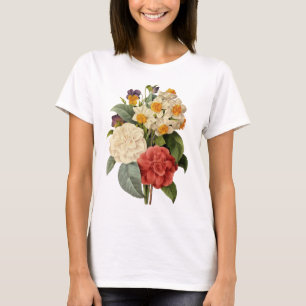 T-shirts Flores Vintage, Camellias e Narciso, Redoute