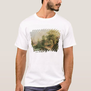 T-shirts Floresta perto de Viena, 1852 (óleo em canvas)