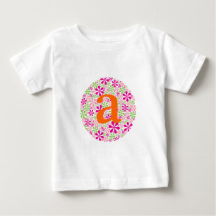 T-shirts Flower power cor-de-rosa & verde