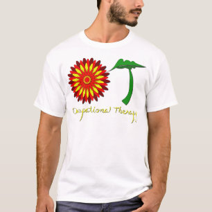 T-shirts Flower power vermelho