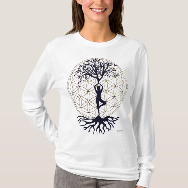 T-shirts Flowertree of Life Longsleeve (Frente)