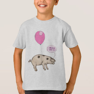 T-shirts Flyin' Pig