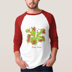 T-shirts Flytrap de Venus verdadeiro do amor