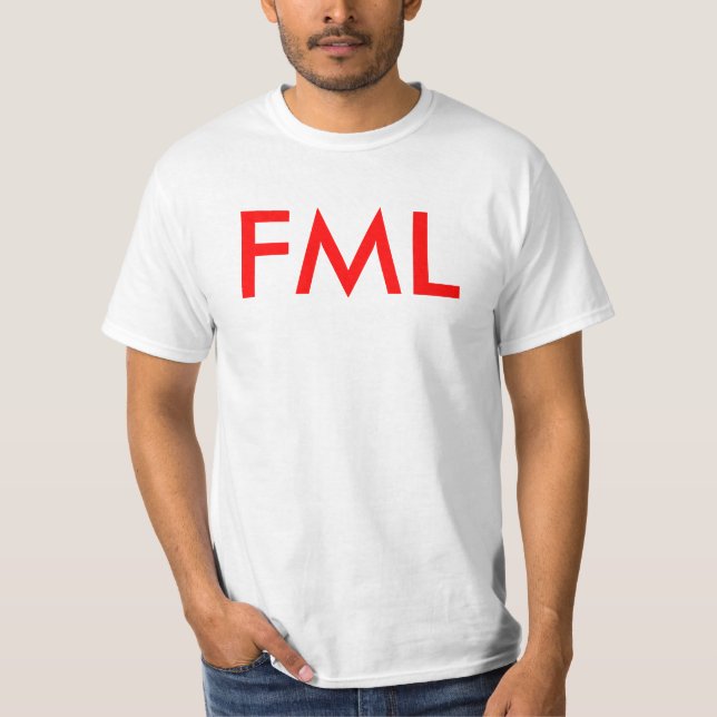 T-shirts FML (alimente meu lama) (Frente)