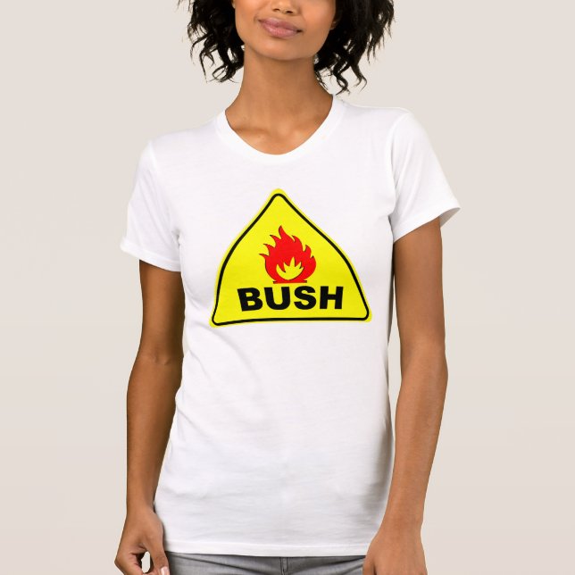 T-shirts FOGO BUSH do cuidado (Frente)
