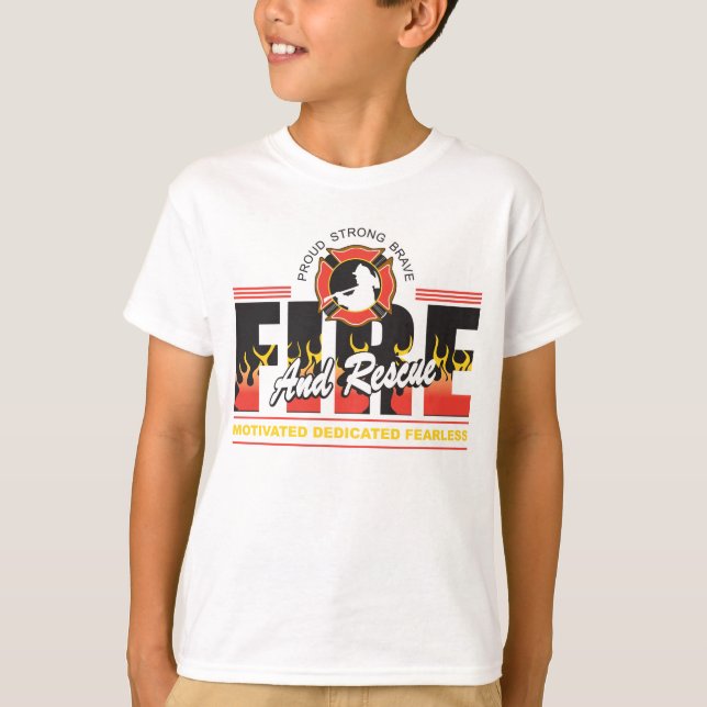 T-shirts Fogo e salvamento (Frente)