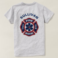 Fogo e vermelho e azul do salvamento