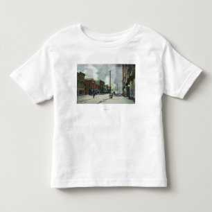 T-shirts Fogo que vem acima de terceira Rua, terremoto 1906