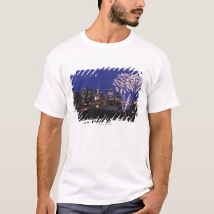 T-shirts Fogos-de-artifício sobre a cidade