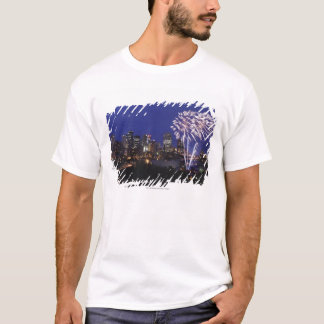 T-shirts Fogos-de-artifício sobre a cidade