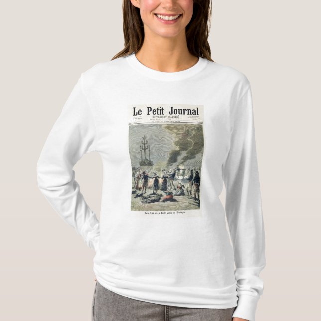 T-shirts Fogueiras iluminadas para comemorar dentro o (Frente)