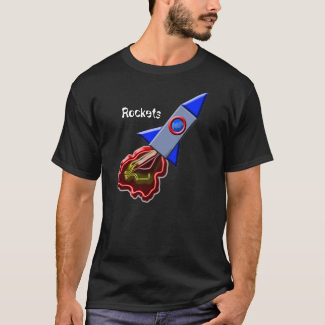 T-shirts foguete, Rockets (Frente)