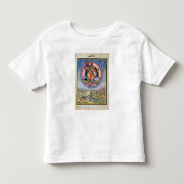 T-shirts Fol.7v o planeta Marte, de "De Sphaera", 1470 (Frente)