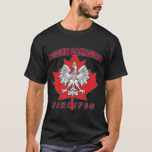 T-shirts Folha canadense polonesa de Winnipeg