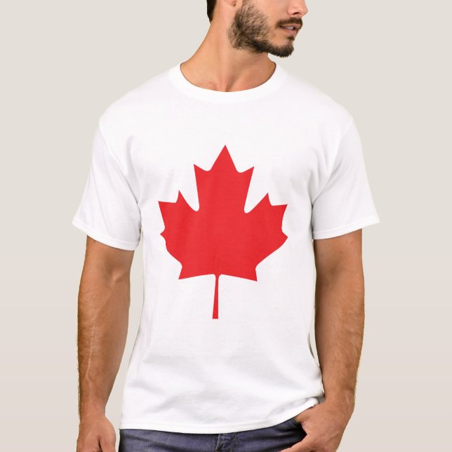 T-shirts Folha de bordo canadense (Frente)