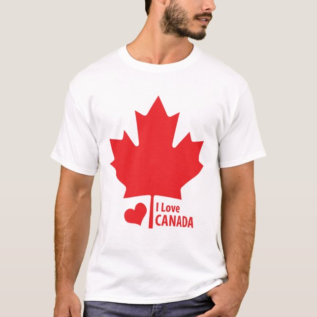 T-shirts Folha de bordo canadense do dia de Canadá do (Frente)