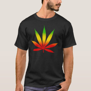 T-shirts Folha jamaicana legal Jamaica de Rasta da reggae