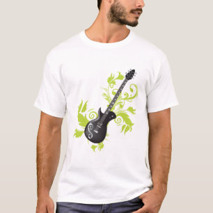 T-shirts Folhas da guitarra elétrica, dos redemoinhos e do