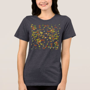 T-SHIRTS FOLHAS DE OUTONO, ESTILO OUTONAL