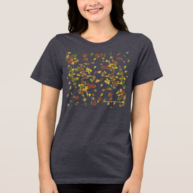 T-SHIRTS FOLHAS DE OUTONO, ESTILO OUTONAL (Frente)