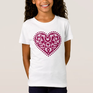 T-shirts Folk Art Heart