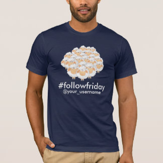 T-shirts #followfriday Nome de Usuário Personalizado Camise