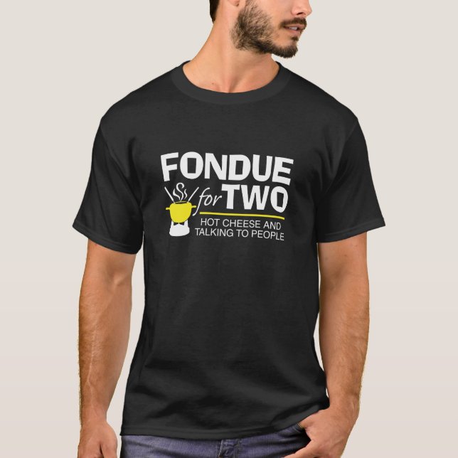 T-shirts Fondue Para Dois (Frente)