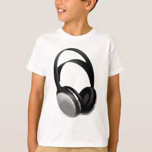 T-shirts Fone de ouvido pop Art