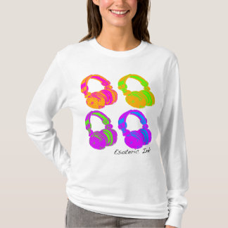 T-shirts fones de ouvido