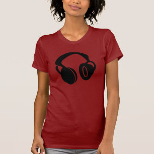 T-shirts Fones de ouvido do DJ