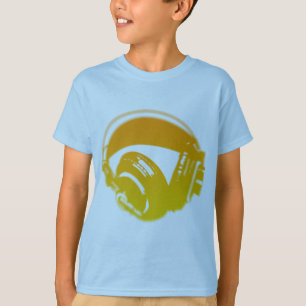 T-shirts Fones de ouvido do DJ - disco-jóquei DJing da