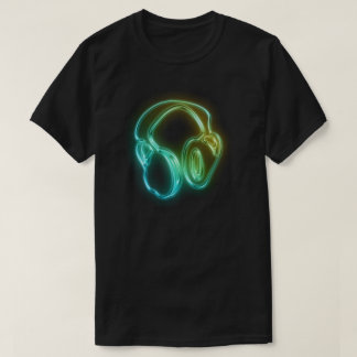 T-shirts Fones de ouvido elétricos do DJ